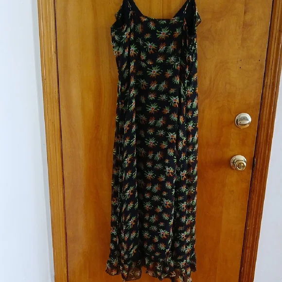 J. Crew Black Spaghetti Strap Maxi Dress for Weddings